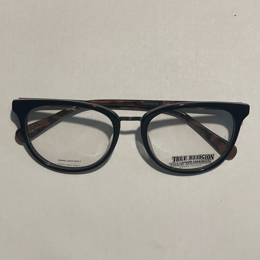 Women’s True Religion Eye Glasses Brown and Black Leopard Print